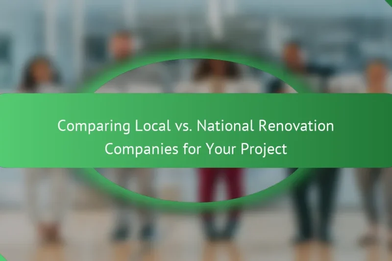 Сравнение местных и национальных компаний по ремонту для вашего проекта