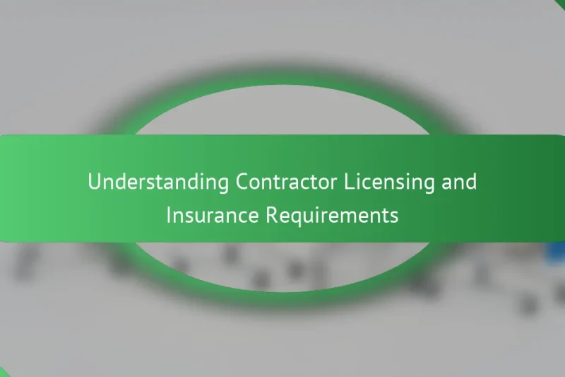 Понимание требований к лицензированию и страхованию подрядчиков